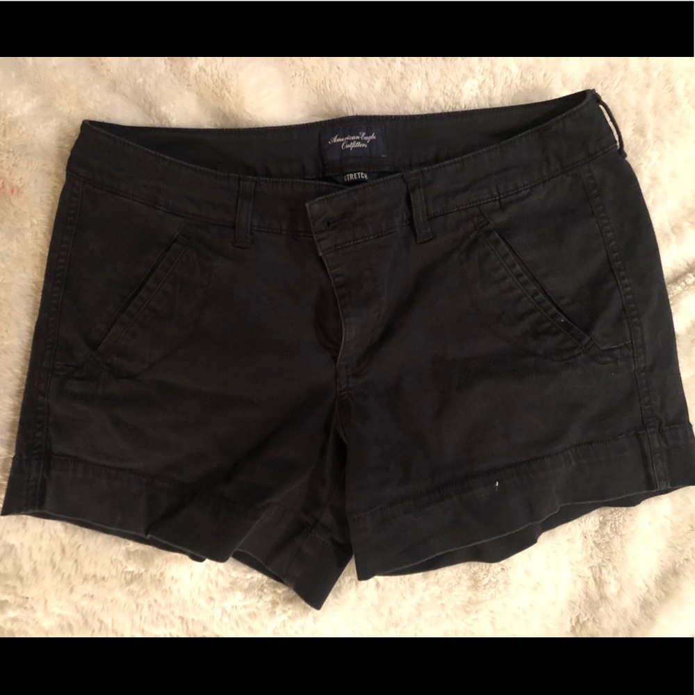 American Eagle black shorts, stretch, size 12